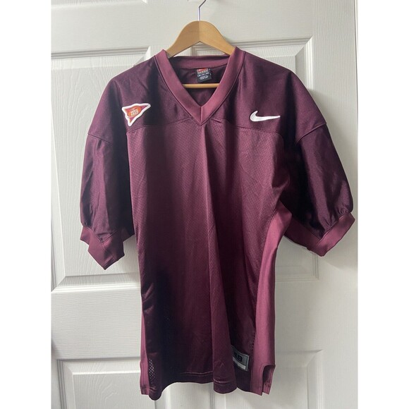 Nike Team Jersey Mens XL Burgundy Red Short Sleeved Vented Swoosh The Big East - Picture 11 of 11